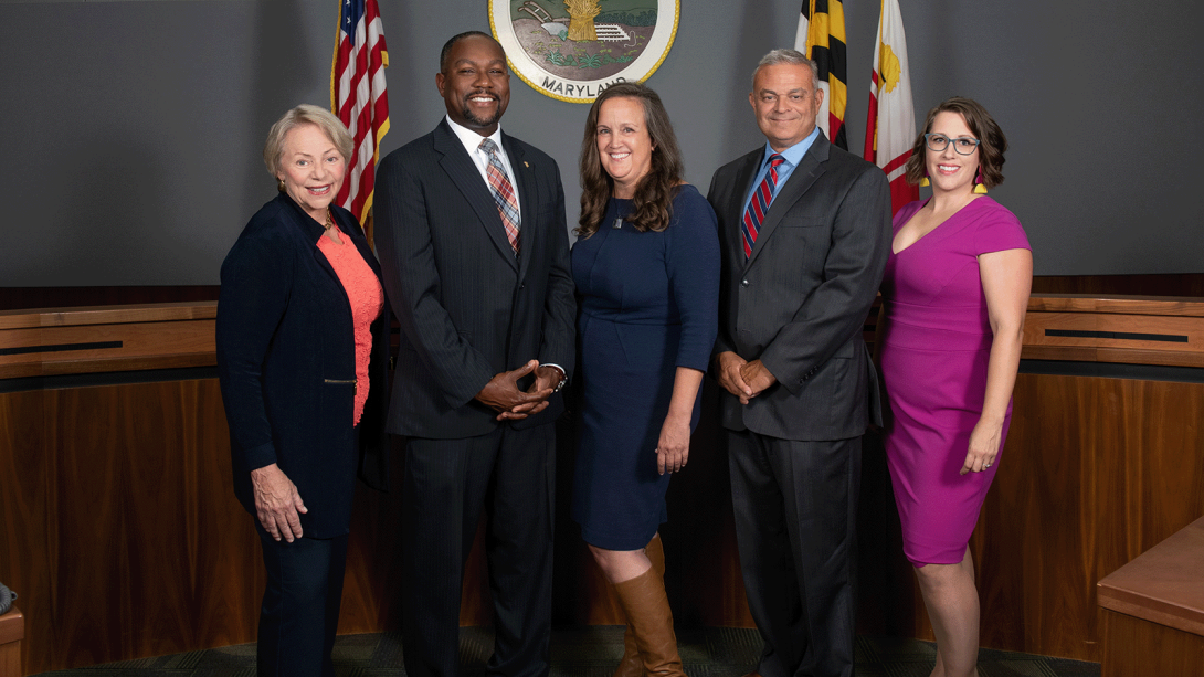 A group photo of the Howard County Council