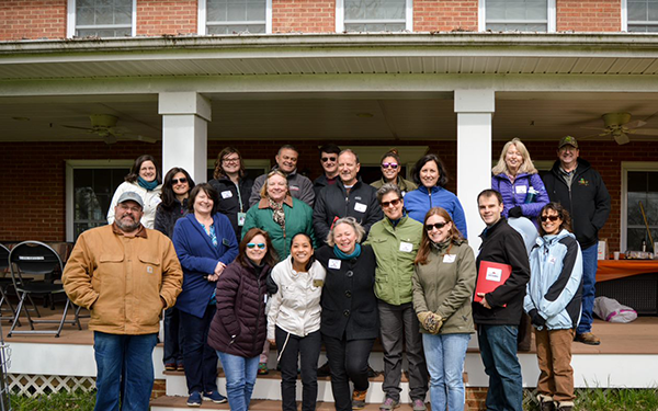A group photo of council members and participants at the Farm Academy in 2019